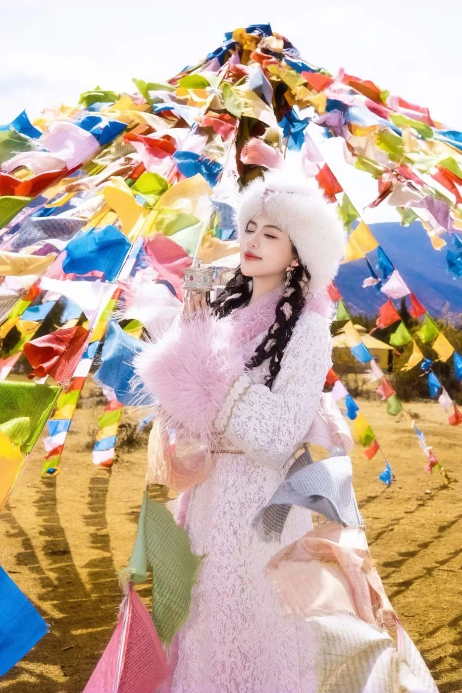 云南旅游客人实拍-香格里拉策马