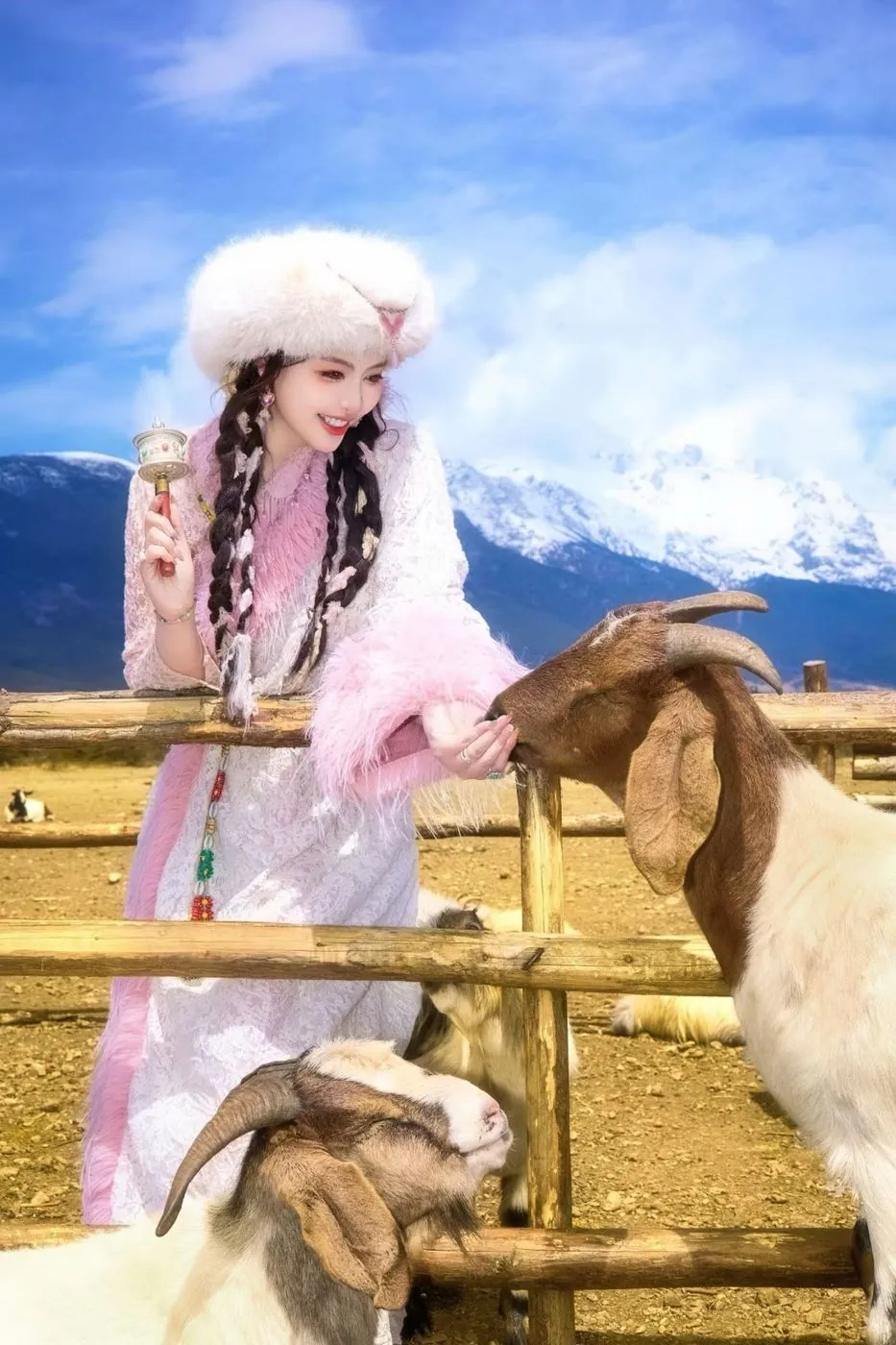 云南旅游客人实拍-香格里拉小羊